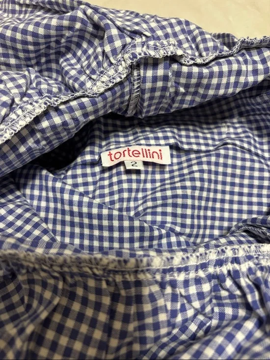 Vintage Blue Gingham Checkered Dress - Picture 4 of 4